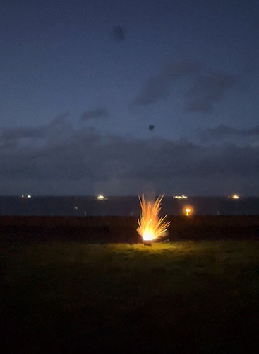 Pyrotechnic book launch at Turner Contemporary 2023