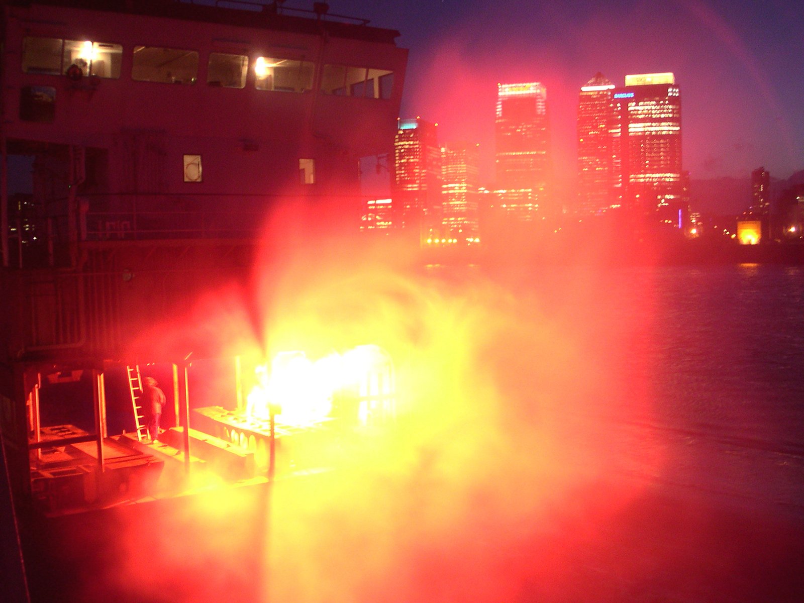 7x7 performance, Greenwich Peninsula 2004