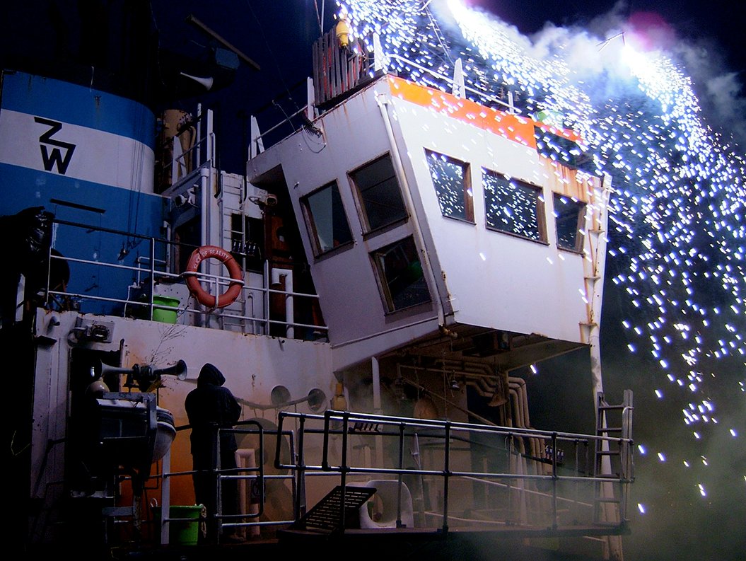 7x7 performance, Greenwich Peninsula 2004