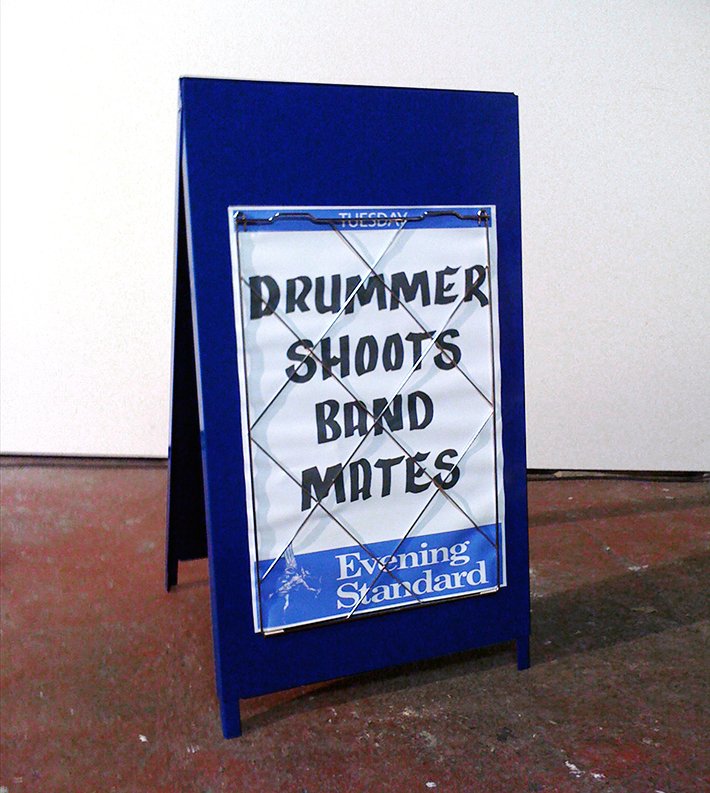 Drummer Shoots Bandmates, news poster 1996